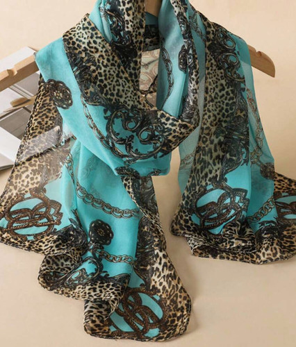 Leopard animal print scarf - animal,