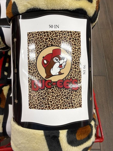 New buc blanket leopard - new,