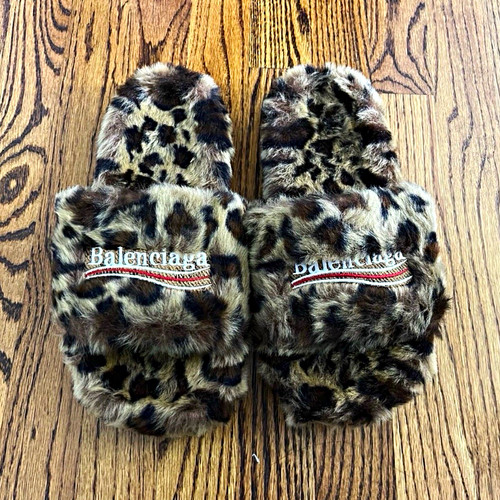 Balenciaga leopard print fur - balenciaga,